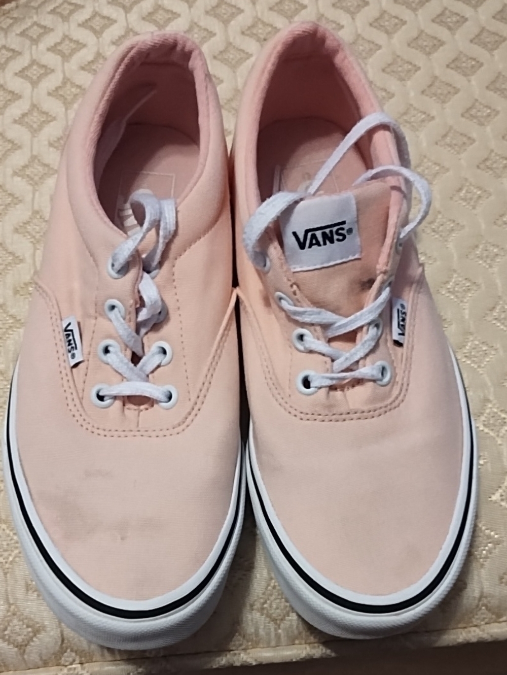 Vans Women’s Light Pink Canvas Low-Top Sneakers